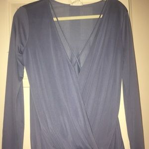 Light blue low cut top